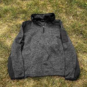Beverly Hills Polo Club Men's Quarter-Zip Fleece Pullover with Arm Pocket